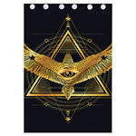 Raven Masonic Eye Print Curtain