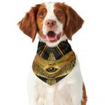 Raven Masonic Eye Print Dog Bandana