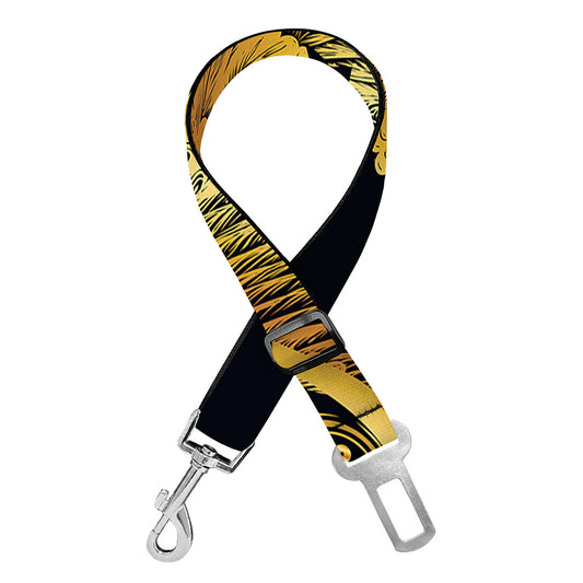 Raven Masonic Eye Print Dog Seat Belt