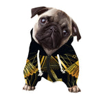 Raven Masonic Eye Print Dog Zip Up Hoodie