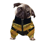 Raven Masonic Eye Print Dog Zip Up Jacket