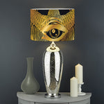 Raven Masonic Eye Print Drum Lamp Shade
