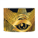 Raven Masonic Eye Print Drum Lamp Shade