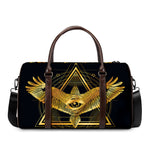 Raven Masonic Eye Print Duffle Bag