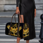 Raven Masonic Eye Print Duffle Bag