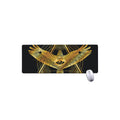 Raven Masonic Eye Print Extended Mouse Pad