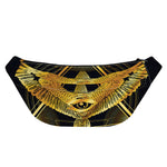 Raven Masonic Eye Print Fanny Pack