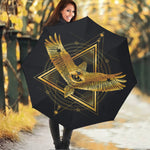 Raven Masonic Eye Print Foldable Umbrella