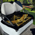 Raven Masonic Eye Print Golf Cart Seat Cover