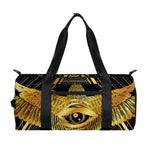 Raven Masonic Eye Print Gym Bag