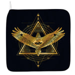 Raven Masonic Eye Print Hand Towel