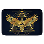 Raven Masonic Eye Print Indoor Door Mat