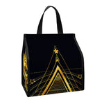 Raven Masonic Eye Print Insulated Lunch Tote