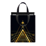 Raven Masonic Eye Print Insulated Lunch Tote