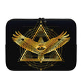 Raven Masonic Eye Print Laptop Sleeve