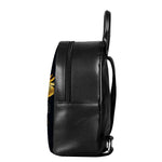 Raven Masonic Eye Print Leather Backpack