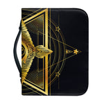 Raven Masonic Eye Print Leather Bible Cover