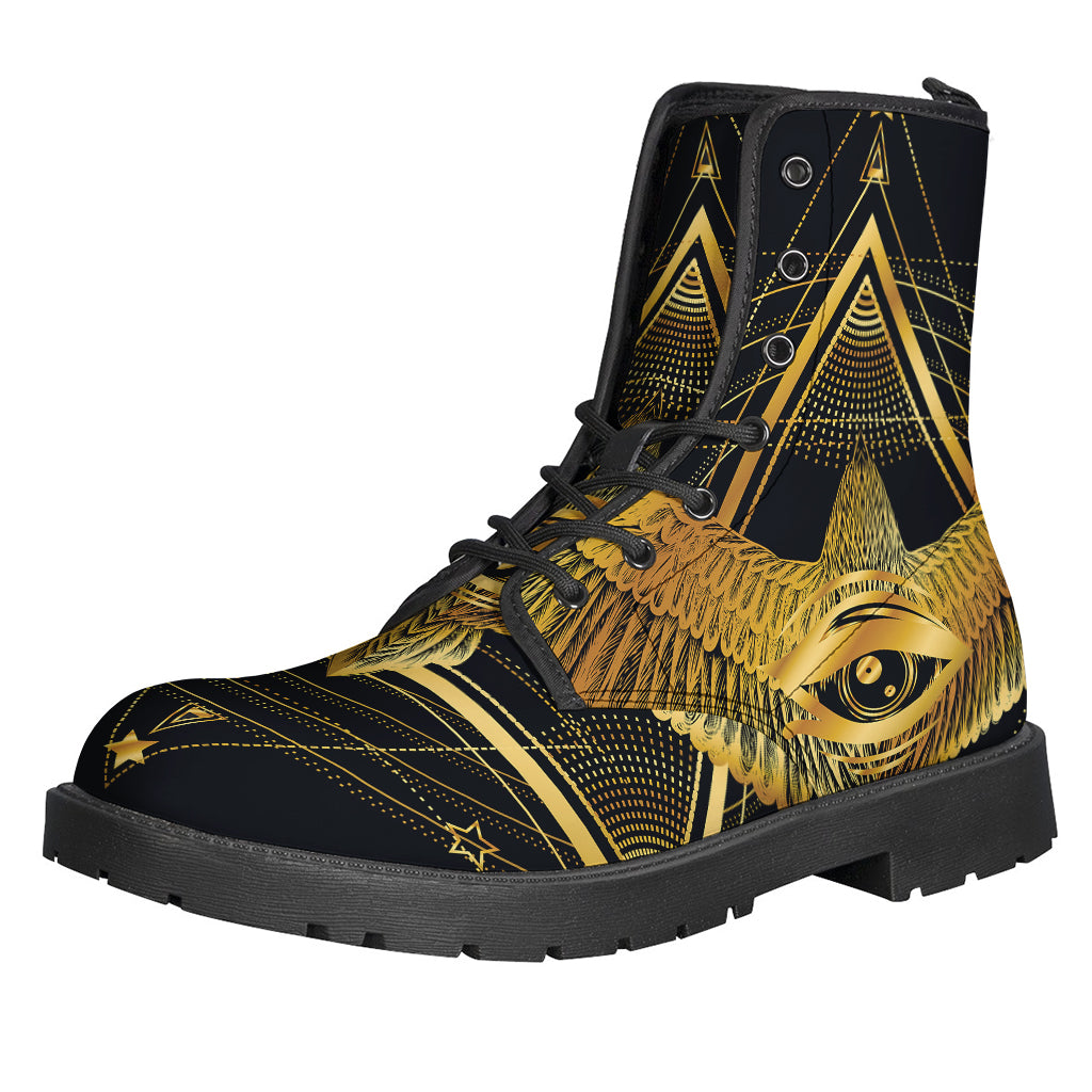 Raven Masonic Eye Print Backpack