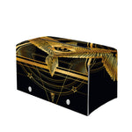 Raven Masonic Eye Print Leather Tissue Box Cover