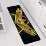 Raven Masonic Eye Print Long Kitchen Mat