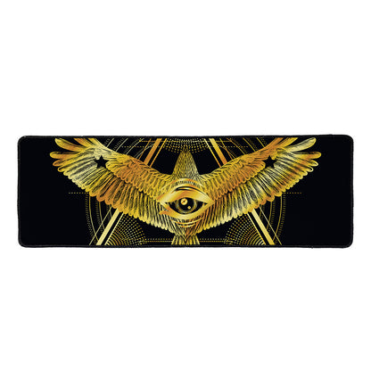 Raven Masonic Eye Print Long Kitchen Mat