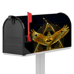 Raven Masonic Eye Print Mailbox Cover