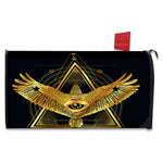 Raven Masonic Eye Print Mailbox Cover
