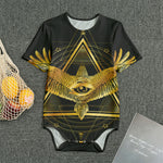 Raven Masonic Eye Print Men's Bodysuit