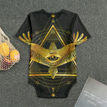 Raven Masonic Eye Print Men's Bodysuit