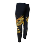 Raven Masonic Eye Print Men's Compression Pants