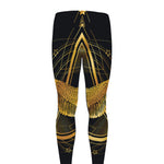 Raven Masonic Eye Print Men's leggings