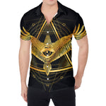 Raven Masonic Eye Print Men's Shirt