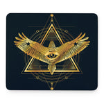Raven Masonic Eye Print Mouse Pad