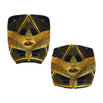 Raven Masonic Eye Print Office Chair Cover