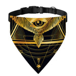 Raven Masonic Eye Print Over The Collar Dog Bandana