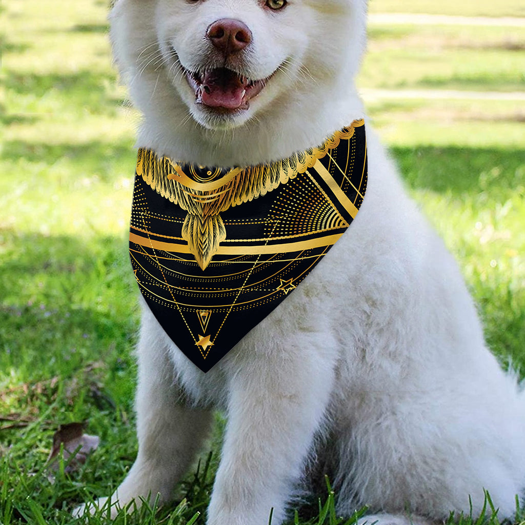 Raven Masonic Eye Print Over The Collar Dog Bandana