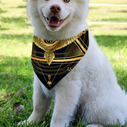 Raven Masonic Eye Print Over The Collar Dog Bandana