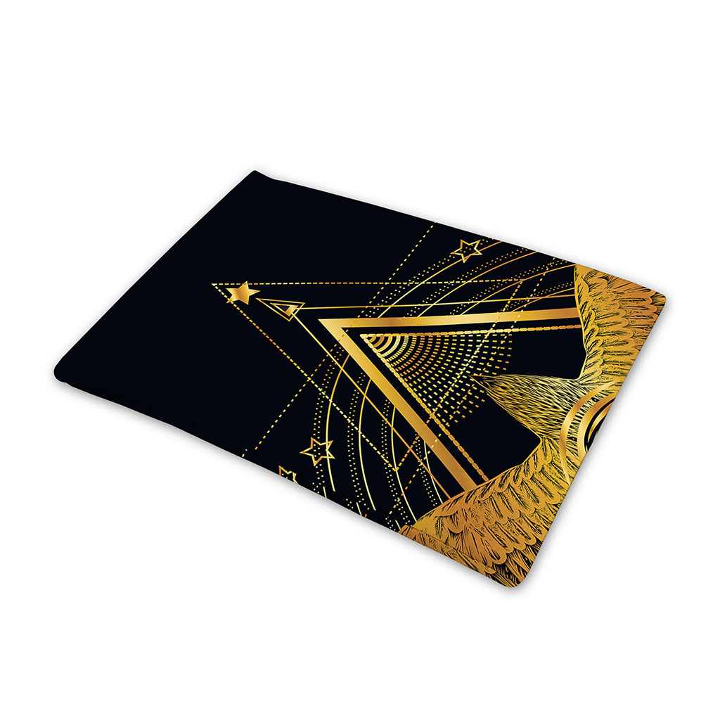 Raven Masonic Eye Print Pet Cooling Mat Cover
