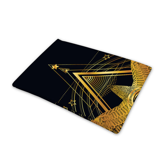 Raven Masonic Eye Print Pet Cooling Mat Cover
