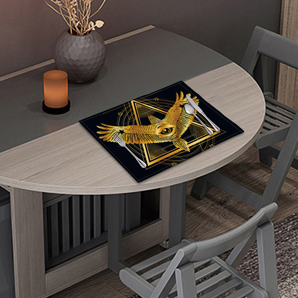 Raven Masonic Eye Print Placemat