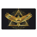 Raven Masonic Eye Print Polyester Doormat