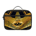 Raven Masonic Eye Print Portable Lunch Bag