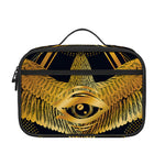 Raven Masonic Eye Print Portable Lunch Bag