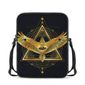 Raven Masonic Eye Print Rectangular Crossbody Bag