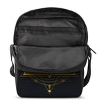 Raven Masonic Eye Print Rectangular Crossbody Bag