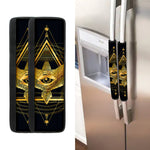 Raven Masonic Eye Print Refrigerator Handle Covers