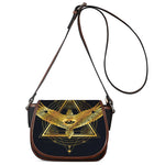 Raven Masonic Eye Print Saddle Bag