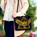 Raven Masonic Eye Print Shoulder Strap Bible Bag