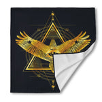Raven Masonic Eye Print Silk Bandana