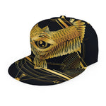 Raven Masonic Eye Print Snapback Cap